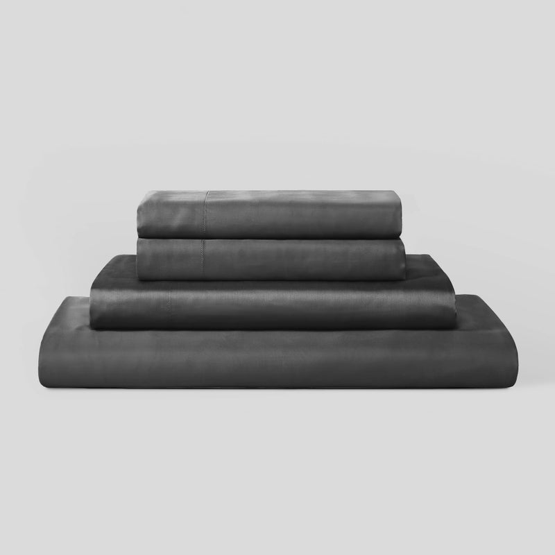 Sijo Premium 100% Austrian Eucalyptus Lyocell Tencel Sheet Set  Softer Than Silk  Architectural Digest 2022 Best Cooling Sheets Award Winner - 3pc - 2 Pillowcases 1 Fitted Sheet (Storm  King)