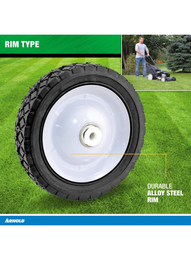 Arnold 7" Universal Replacement Steel Wheel with 55 lb. Load Rating, Black - Image 4