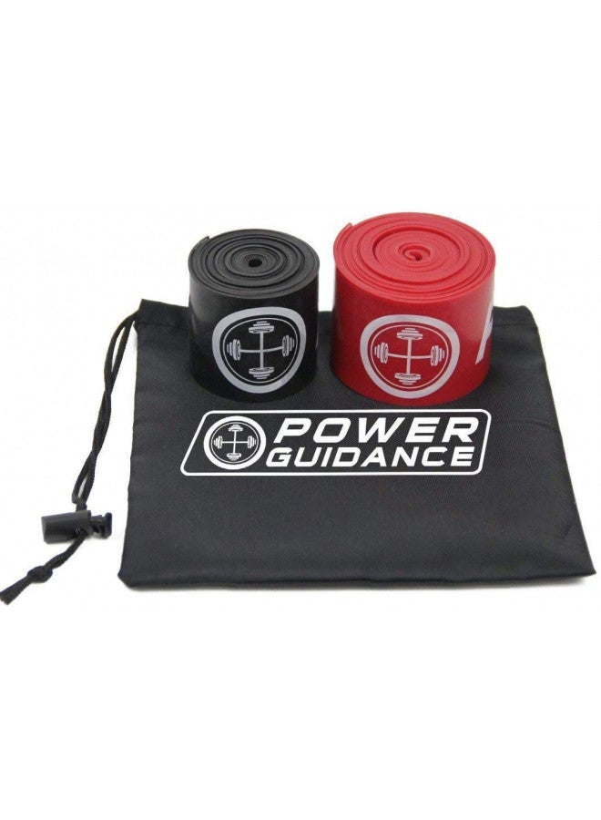 POWER GUIDANCE Muscle Floss Bands - Compression Bands - Mobility & Recovery Bands - for Improving Movement, Increasing Circulation & Reducing Soreness