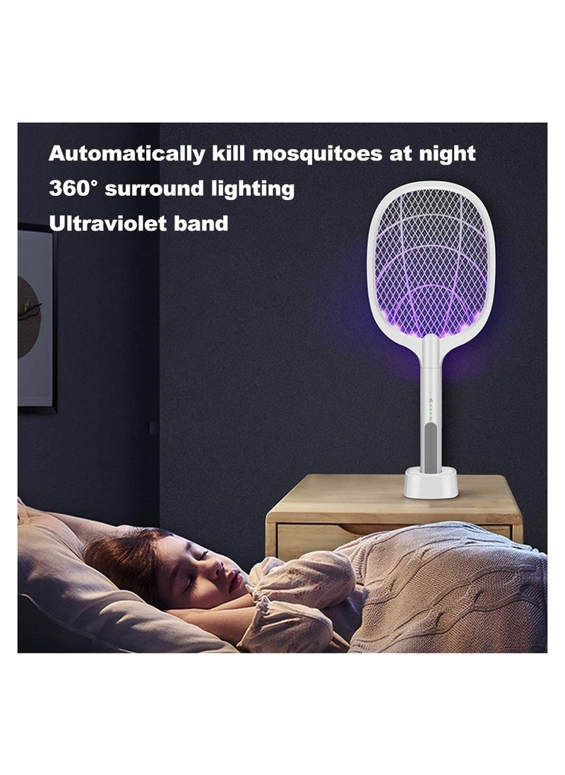 Generic - Electric Bug Zapper Racket, Mosquito Killer, Fruit Fly Swatter Zap, Two-In-One USB Rechargeable Electronic Swatter Pest Control - Image 1