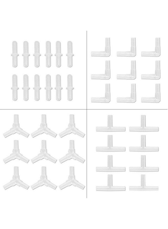 BornFeel Aquarium Airline Tubing Connectors I T L Y 40pcs Fish Tank Air Tube Adapters for 3/16 '' Air Line Hose - Image 1