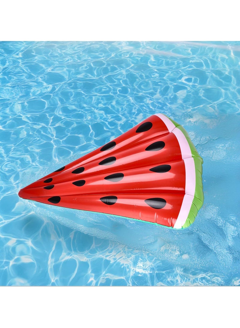 general Inflatable watermelon slices floating row adult fruit water lounger watermelon pool mount floating bed - Image 2