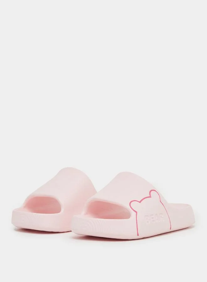 تايك تو Take Two Bear Print Bathroom Slippers