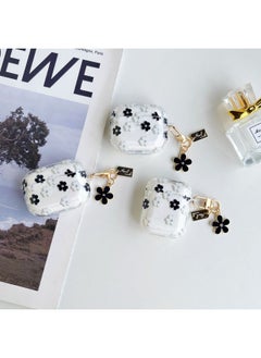 High Transparency Glitter Airpods 3 Case 4 Bluetooth Earphone Protective Cover Pro2 Soft-Color:Black And White Flowers-Applicable Model:airpdos 1 2