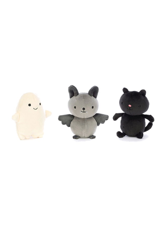 Jellycat Cauldron Cuties Plush Toy Set – Soft Halloween-Themed Plush with Cat and Ghost Characters in Fabric Cauldron, Cute Seasonal Collectible Gift - Image 1