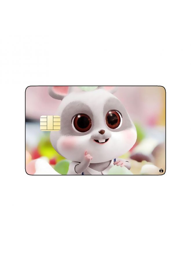 RKN PRINTED BANK CARD STICKER Cute Chibi Hamster Drawing - Image 2