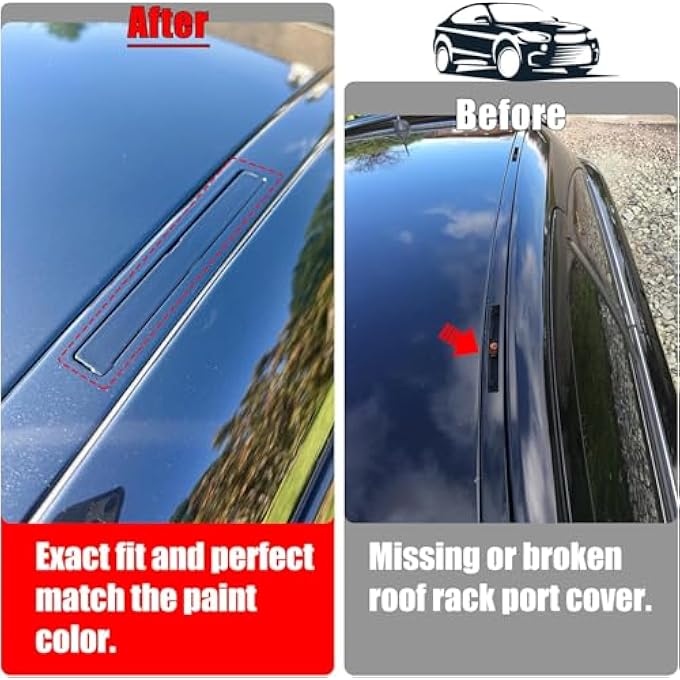 غطاء منفذ حامل السقف المتوافق مع بي إم دبليو لسلسلة 5 G30/G31 2018 2019 2020 2021 2022 2023، غطاء تشكيل حامل السقف لبي إم دبليو 520 525 530 540 M550، 51137443691 (أسود كربوني) - Image 2