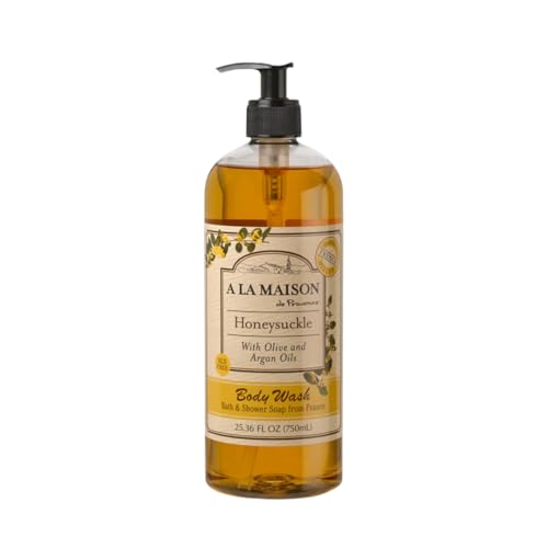 A LA MAISON Hydrating Body Wash Honeysuckle, Uses: Body, Essential Oils, Plant Based, Vegan, Cruelty-Free, Alcohol & Paraben Free (25.36 oz, 1 Pack) - Image 1