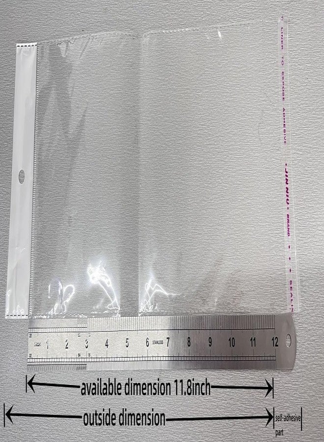 FERENLI أكياس تخزين الشعر المستعار البلاستيكية الشفافة ذاتية اللصق من فيرينلي، عبوة من 100 كيس، مزودة بفتحة تعليق، قابلة لإعادة الإغلاق، لتخزين وصلات الشعر المستعار، مناسبة لتعبئة الشعر المستعار، وإكسسوارات الشعر المستعار، مقاس 6.1 × 13 بوصة (15.5 × 33 سم). - Image 5