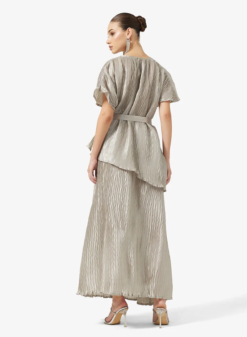 خزانة Pleated Tunic & Pant Set