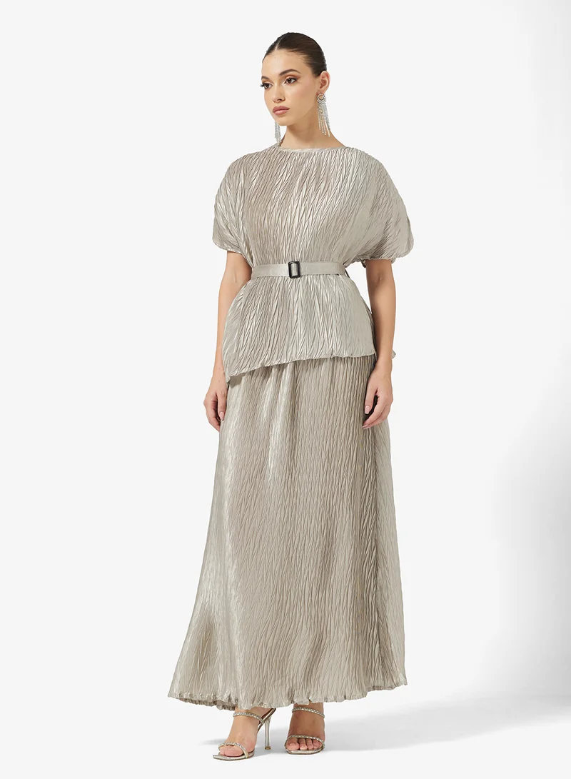 Khizana Pleated Tunic & Pant Set