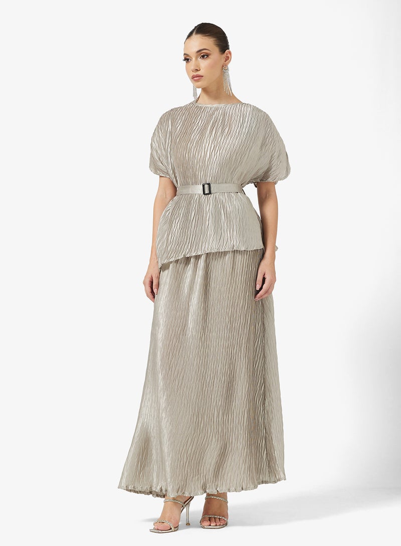 Khizana Pleated Tunic & Pant Set - Image 5