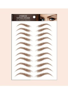 ORiTi Eyebrow Tattoo Sticker 1 Sheet Long Lasting Waterproof Simulation Makeup Cosmetic  - Image 2
