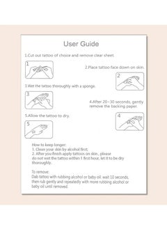 ORiTi Eyebrow Tattoo Sticker 1 Sheet Long Lasting Waterproof Simulation Makeup Cosmetic  - Image 3