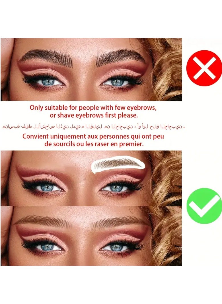 ORiTi - Eyebrow Tattoo Sticker 1 Sheet Long Lasting Waterproof Simulation Makeup Cosmetic - Image 1