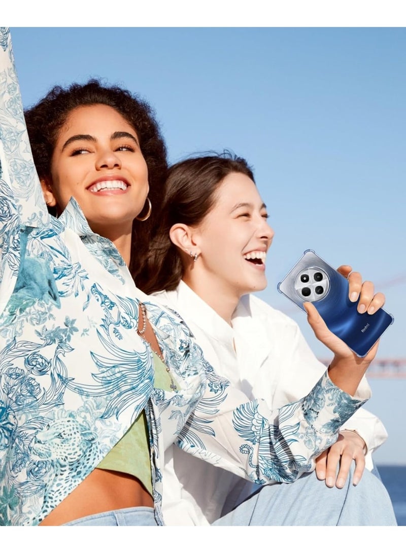 Case for Xiaomi Redmi 14C / POCO C75 Phone Case Clear, Slim Cover Xiaomi Redmi 14C / POCO C75 with Shock-Absorbent Corners Silicone TPU Thin Soft Shockproof - Transparent - Image 3