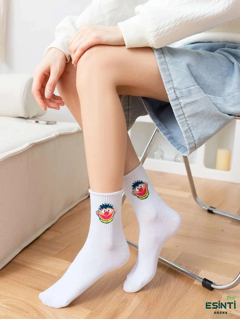 اسينتي Men's Socks Women's Socks Sports Socks Colorful Socket Socks Men's Long Summer Thin Socks 5 Pieces