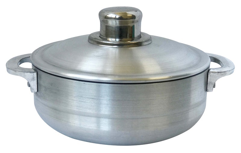 Wee's Beyond Heavy Gauge Caldero Dutch Oven with Aluminum Lid, 1.8 quart, Silver - Image 1