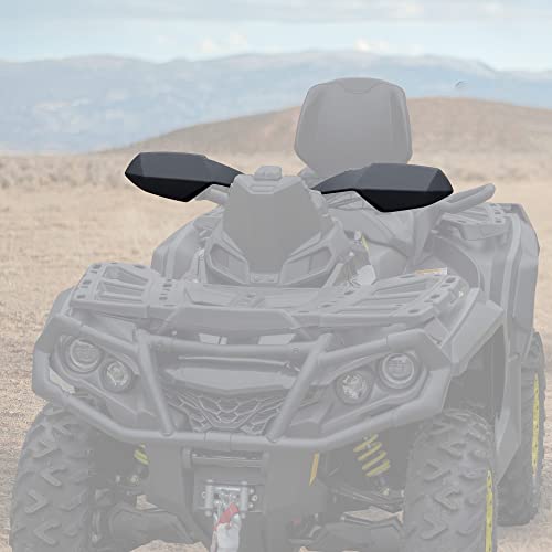 SAUTVS Black Handguards Protector Wind Deflector for Can Am Outlander, Plastic Hand Guards Air Deflector Kit for Can-Am Outlander MAX Renegade 2006-2022 Accessories (1PCS, Replace #709400822) - Image 2