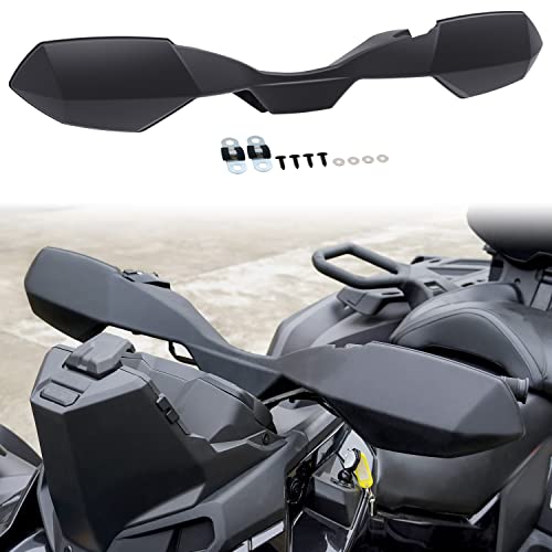 SAUTVS Black Handguards Protector Wind Deflector for Can Am Outlander, Plastic Hand Guards Air Deflector Kit for Can-Am Outlander MAX Renegade 2006-2022 Accessories (1PCS, Replace #709400822) - Image 1