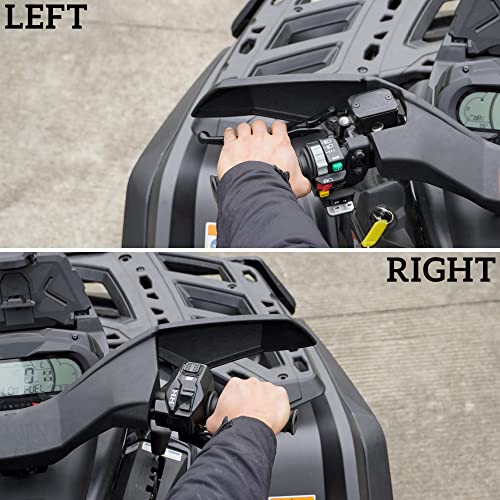 SAUTVS Black Handguards Protector Wind Deflector for Can Am Outlander, Plastic Hand Guards Air Deflector Kit for Can-Am Outlander MAX Renegade 2006-2022 Accessories (1PCS, Replace #709400822) - Image 5