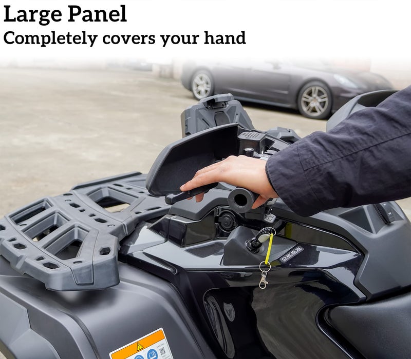 SAUTVS Black Handguards Protector Wind Deflector for Can Am Outlander, Plastic Hand Guards Air Deflector Kit for Can-Am Outlander MAX Renegade 2006-2022 Accessories (1PCS, Replace #709400822) - Image 3