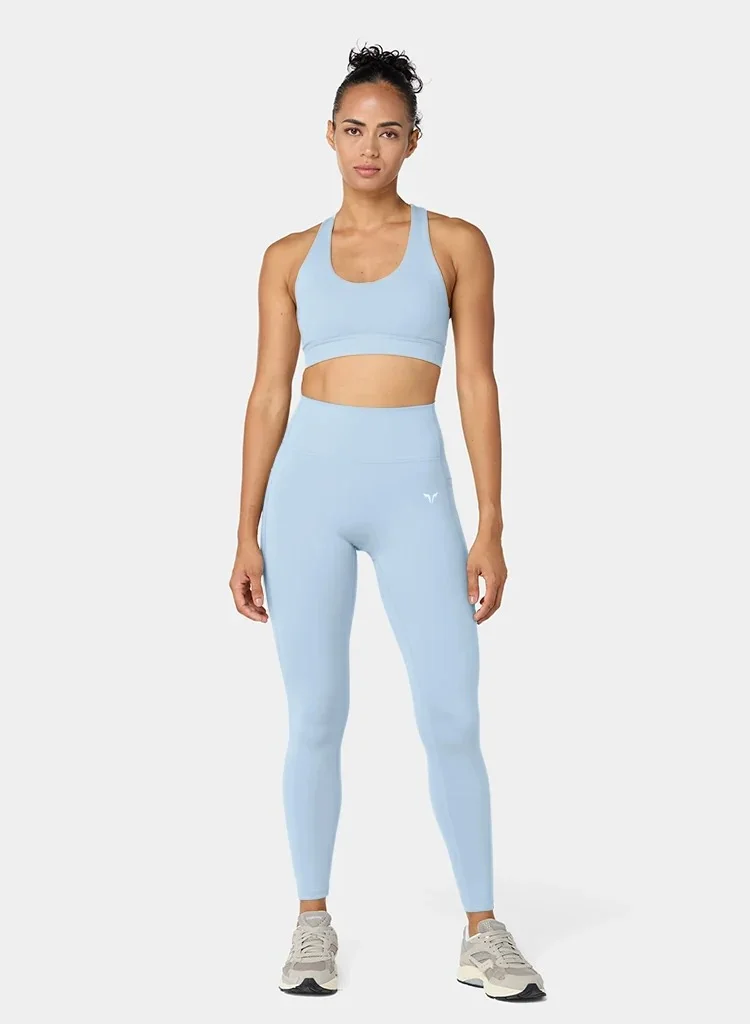 Squatwolf Dusty Blue High Rise 27" Leggings for Women | Best Price UAE