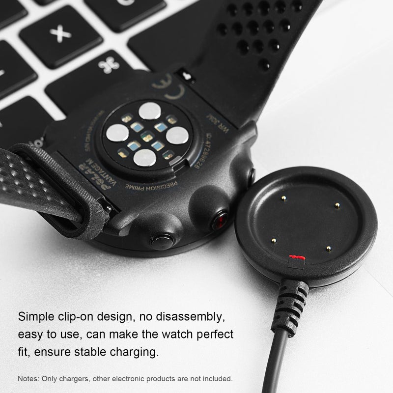 USB Charging Dock Cable Replacement Cord Universal Travel Charger Compatible with Polar Vantage V/M GRIT X Ignite Smart Watch Charger Cable Accessories - Image 4