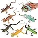 SCAHOW 6PCS Rubber Lizard Toys Colorful Plastic Fake Lizards Artificial Model Reptile Animal Figures for Kids Adults Wild Creatures Figurines Halloween Party Favor Decoration - Image 2