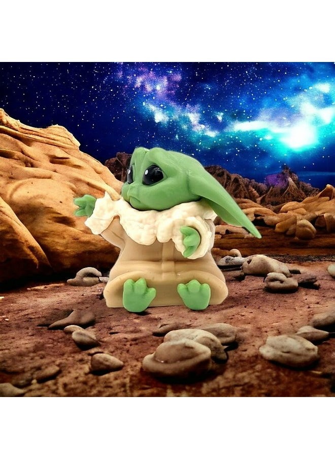 Trunkin - Trunkin | Baby Yoda Doll Gift Toys 2-2.4 inch Mandalorian Yoda Baby Action Toys Set | Star Wars Yoda Figures Figurines Model D - Image 1