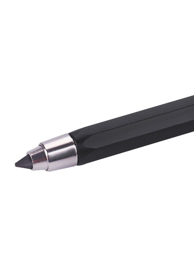 BXT 5.6MM Lead Holder Metal Automatic Mechanical Graphite Pencil with Sharpener, 1pcs Clutch Charcoal Pencil for Draft Drawing, Shading, Crafting, Art Sketching(Random Color)