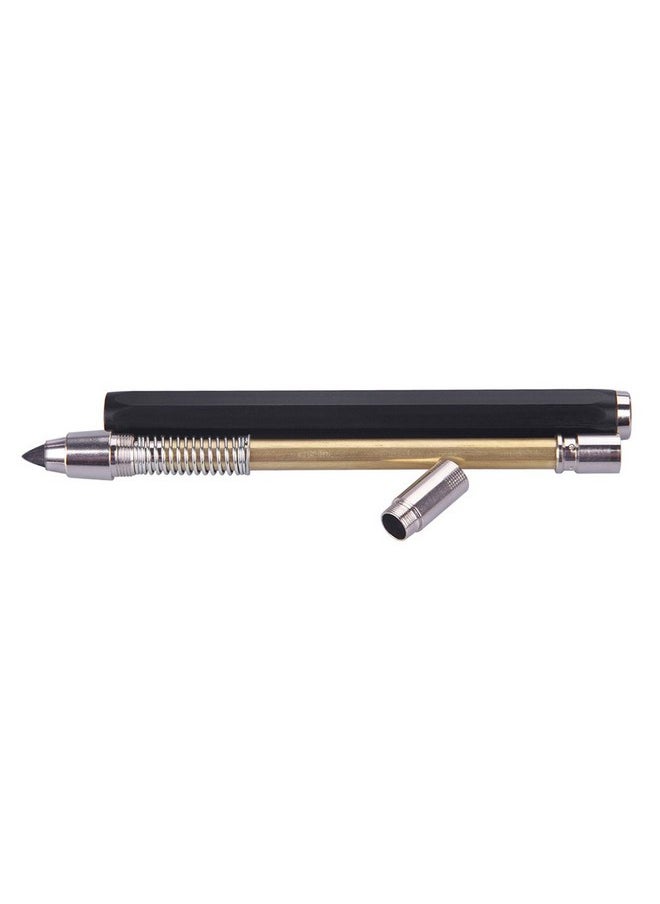 BXT 5.6MM Lead Holder Metal Automatic Mechanical Graphite Pencil with Sharpener, 1pcs Clutch Charcoal Pencil for Draft Drawing, Shading, Crafting, Art Sketching(Random Color)