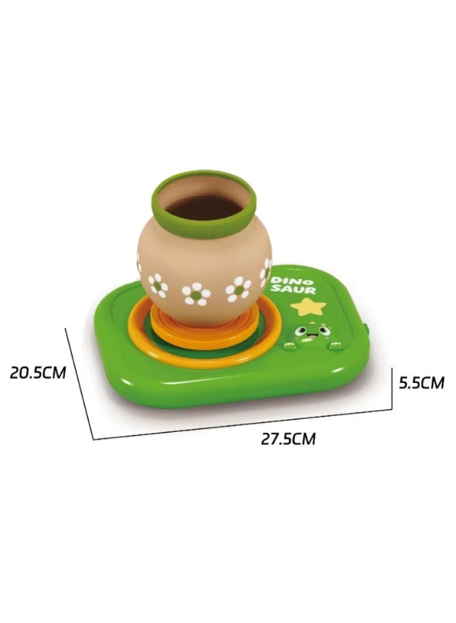 Pottery Making Kit for Kids, Pottery Set with Rolling Wheel, Colors and Drawing Tools, Ages 3+ (Multicolor) - Image 3