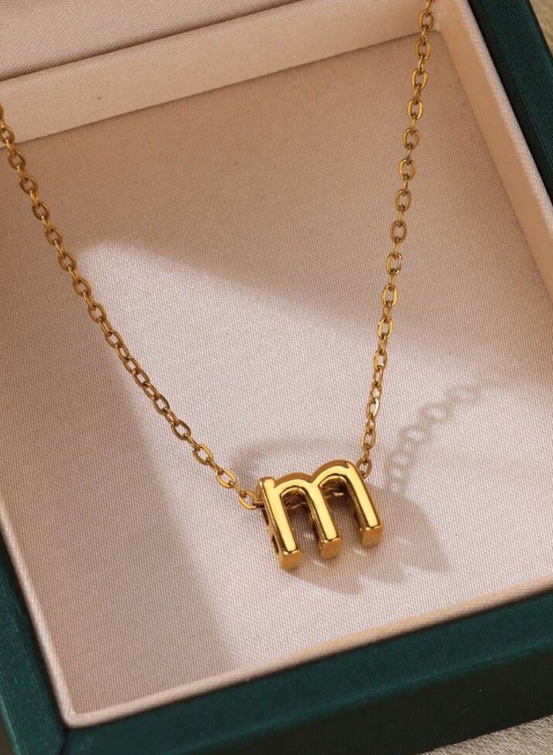 إيكوال سلسال نسائي مصنوع من الاستانلس ستيل مطلي باللون الذهبي - Image 1