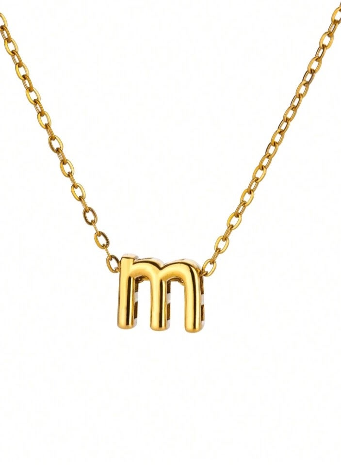 إيكوال سلسال نسائي مصنوع من الاستانلس ستيل مطلي باللون الذهبي - Image 2