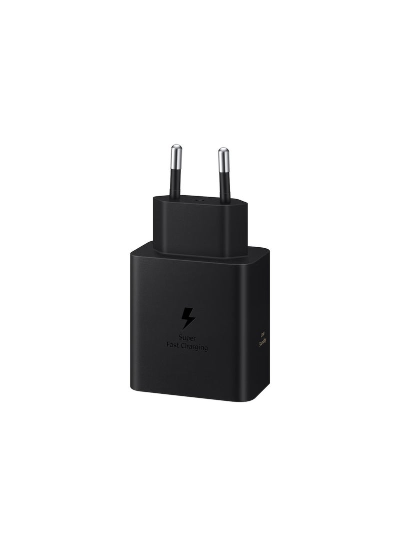 سامسونج محول طاقة بقوة 60 واط، شحن فائق السرعة، منفذ USB-C (بدون كابل) أسودأسود - Image 3