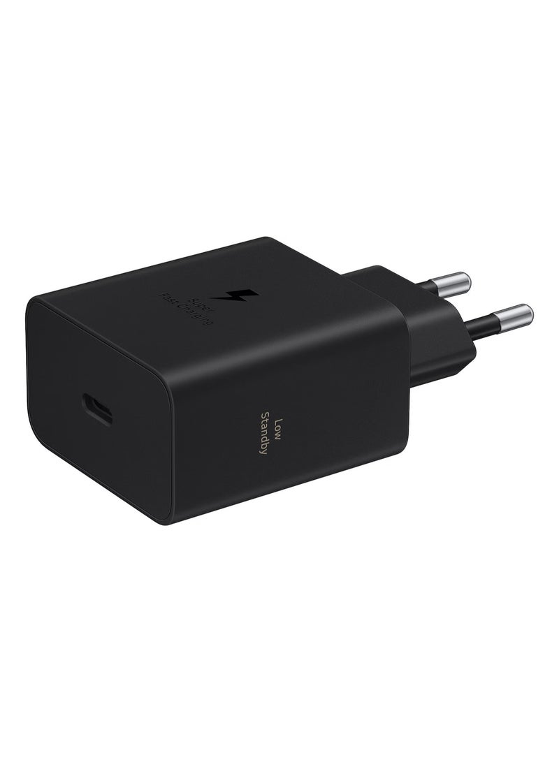 سامسونج محول طاقة بقوة 60 واط، شحن فائق السرعة، منفذ USB-C (بدون كابل) أسودأسود - Image 2