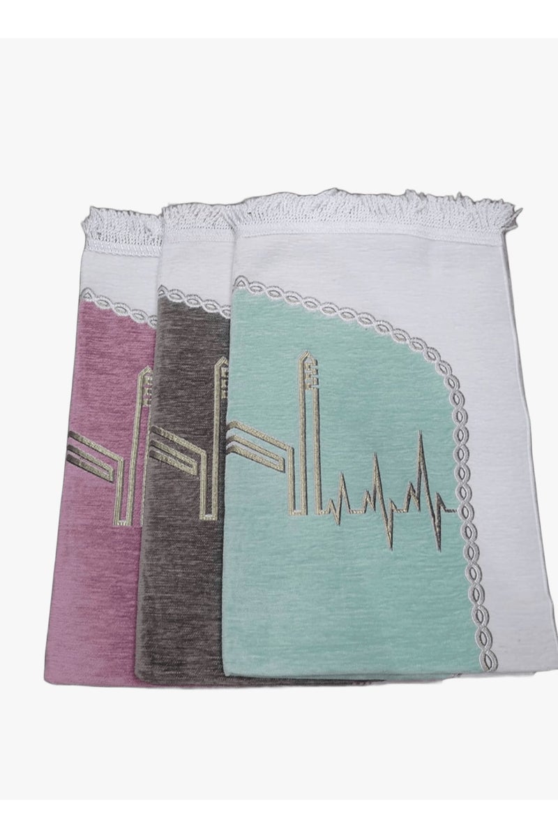 Ramadan Gifting Package Guest Package/Luxurious Prayer Rugs with a Soft and Elegant Texture - 3 Pieces - Image 1