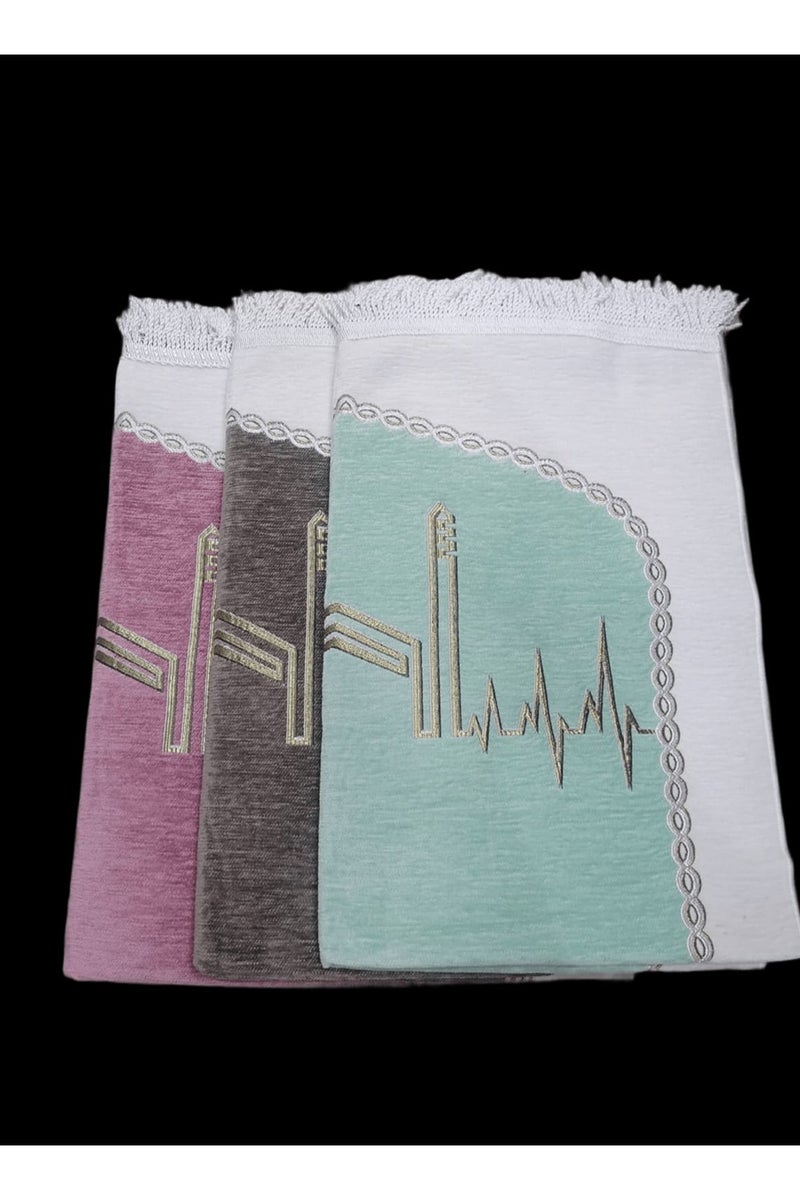 Ramadan Gifting Package Guest Package/Luxurious Prayer Rugs with a Soft and Elegant Texture - 3 Pieces - Image 2