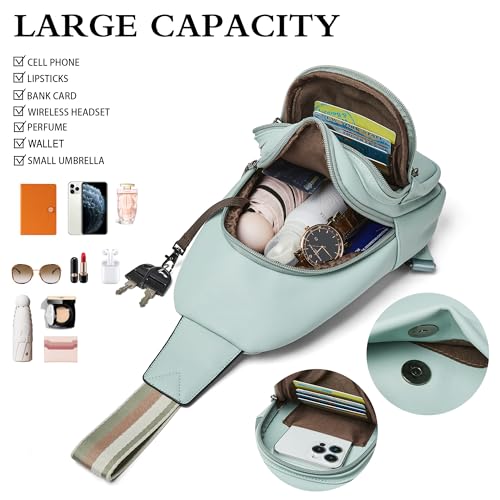 Mroede Sling Bag Crossbody Bags for Women Small Cross Body Bag Fanny Packs Chest Sling Purse for Daily Travel Leisure Sport - Image 4