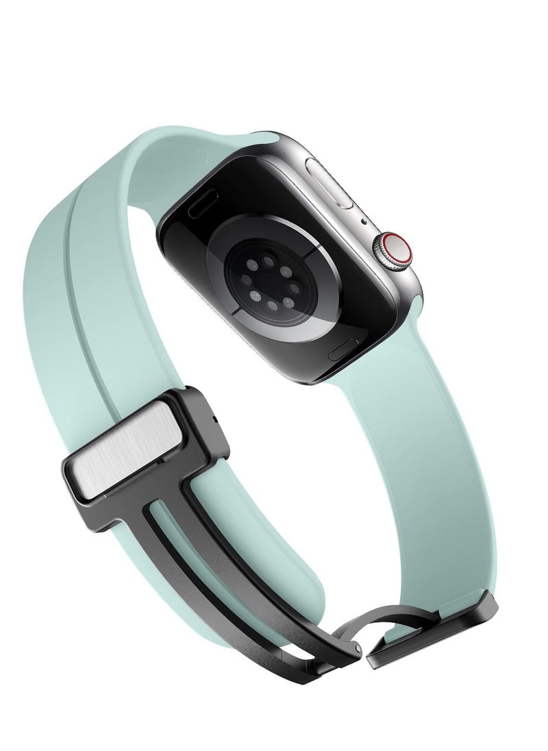 Generic Magnetic Bands for Apple Watch Ultra/Ultra 2 Band 49mm 45mm 44mm 42mm Soft Sport Silicone Strap for iwatch Series 9/8/7/6/5/4/3/2/1/SE2/SE  - Image 2