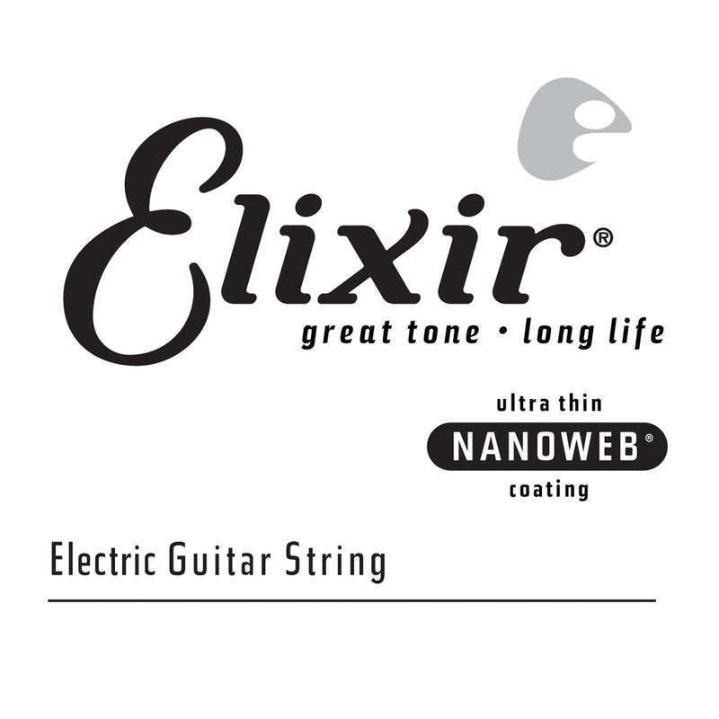 Elixir Strings Electric Guitar String NANOWEB Coating, .052