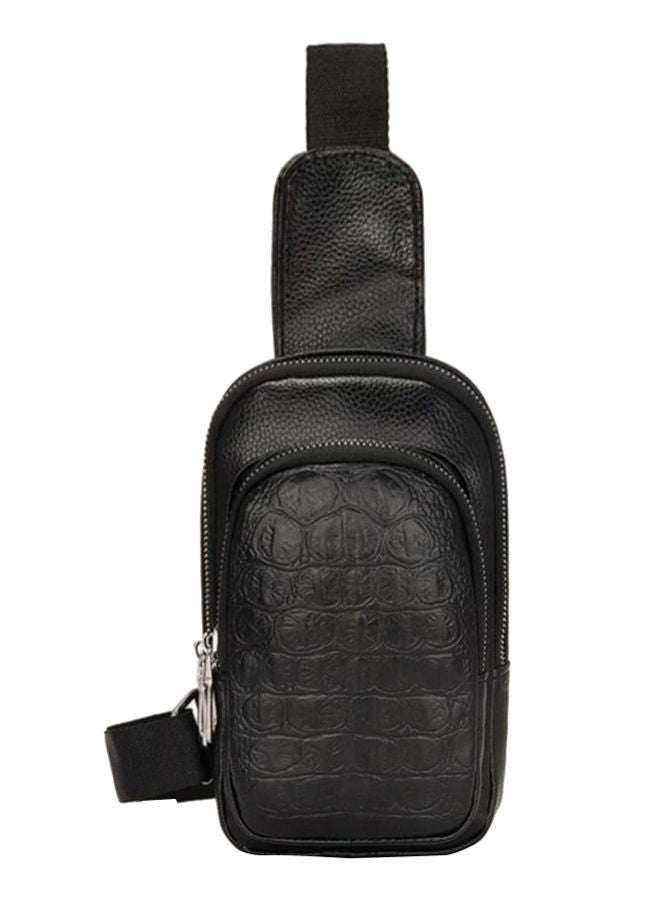 NIBEMINENT Men Shoulder Bag Black  - Image 1