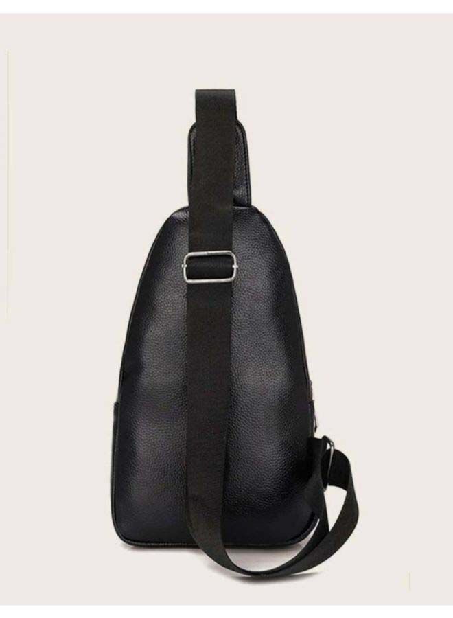 NIBEMINENT Men Shoulder Bag Black  - Image 2