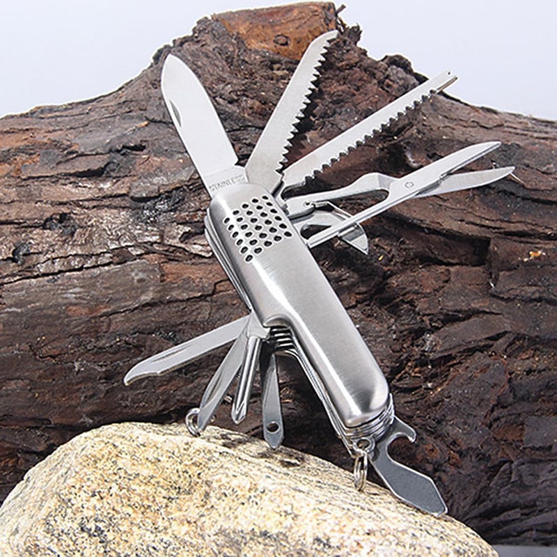 Multi-Function Pocket Knife – Stainless Steel Durable 5-in-1 Tool – Compact, Lightweight Design, Razor Sharp Blade, Outdoor Survival, Camping, Everyday Carry Utility - Image 5