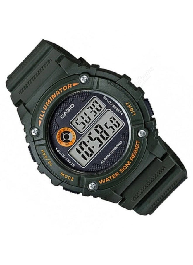 CASIO ساعة يد رقمية من الراتنج W-216H-3BVDF  - Image 2