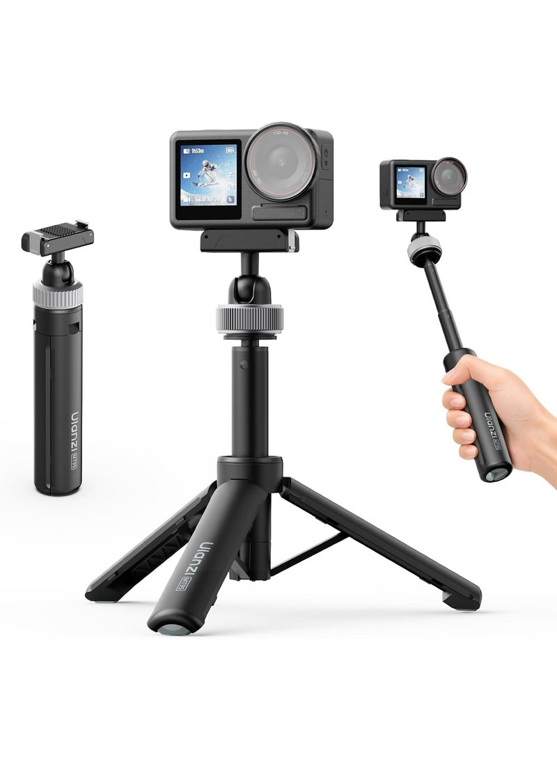 ULANZI MT95 Mini Tripod for DJI Action 5 Pro/4/3/Osmo 360 | Magnetic Quick Release, Dual 360° Ball Head, 3-in-1 Selfie Stick Tripod for DJI Action 5 Pro 4 3 and Osmo 360 Cameras - Image 1