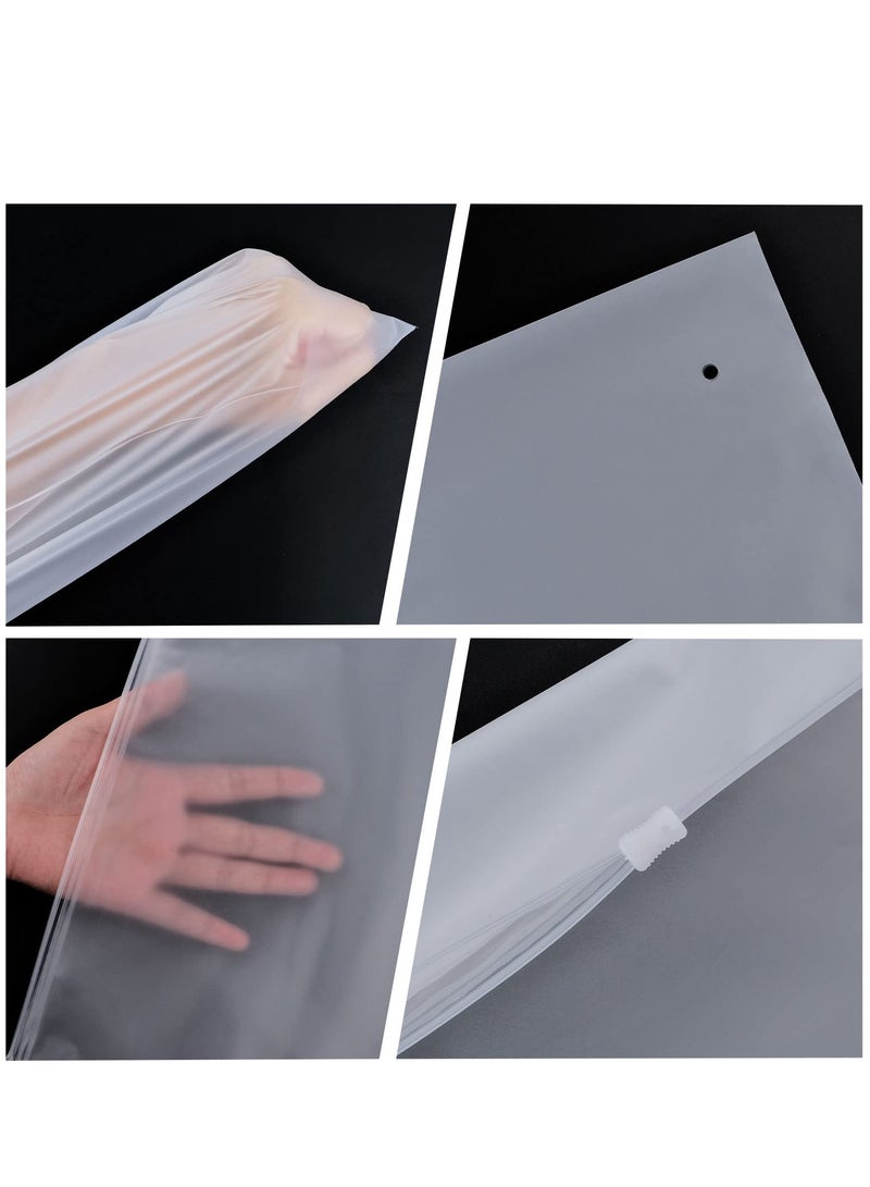 Excefore 40 قطعة من حقائب تخزين ملابس السفر، حقائب بسحاب قابلة لإعادة الاستخدام، حقيبة تخزين سفر مقاومة للماء، مناسبة للملابس والأحذية ومستلزمات الأمومة ومستحضرات التجميل (30 × 40 سم) - Image 4