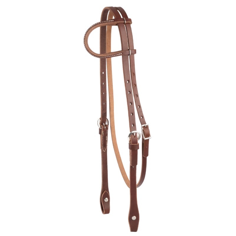 Weaver Leather Horizons Rolled Sliding Ear Headstall Sunset, Horse - Image 4