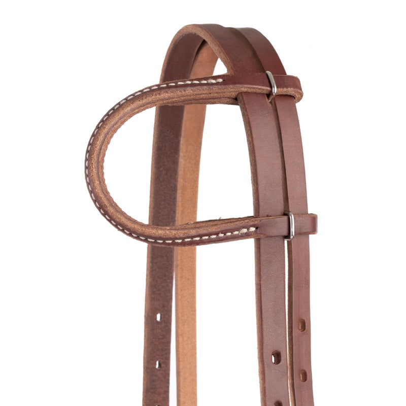 Weaver Leather Horizons Rolled Sliding Ear Headstall Sunset, Horse - Image 5